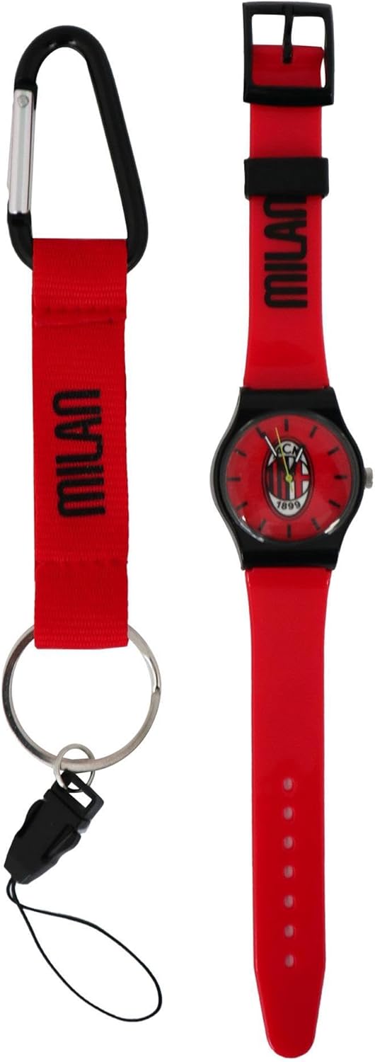 Orologio + Portachiavi Moschettone Milan - immagine 1