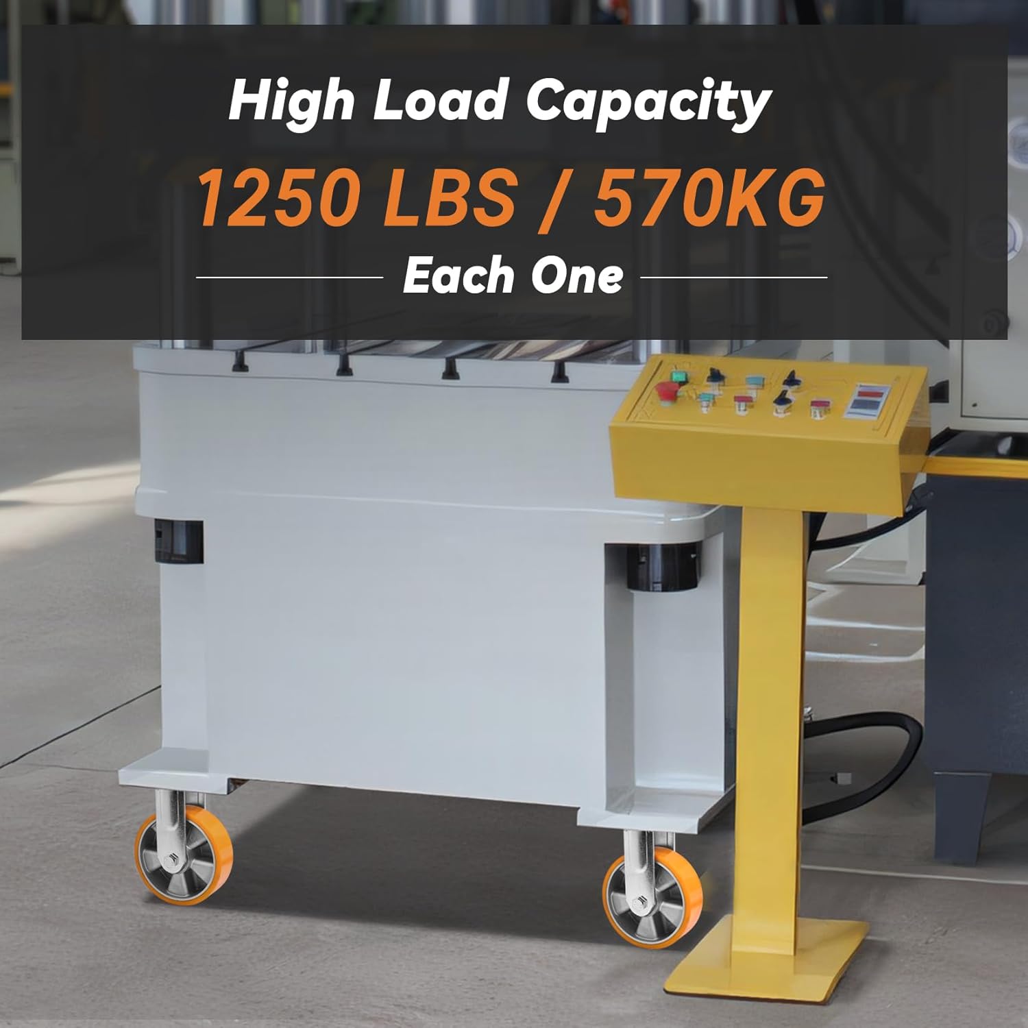 W B D WEIBIDA Rotelle per Mobili Pesanti Fisse 150mm (Set 2) - immagine 6