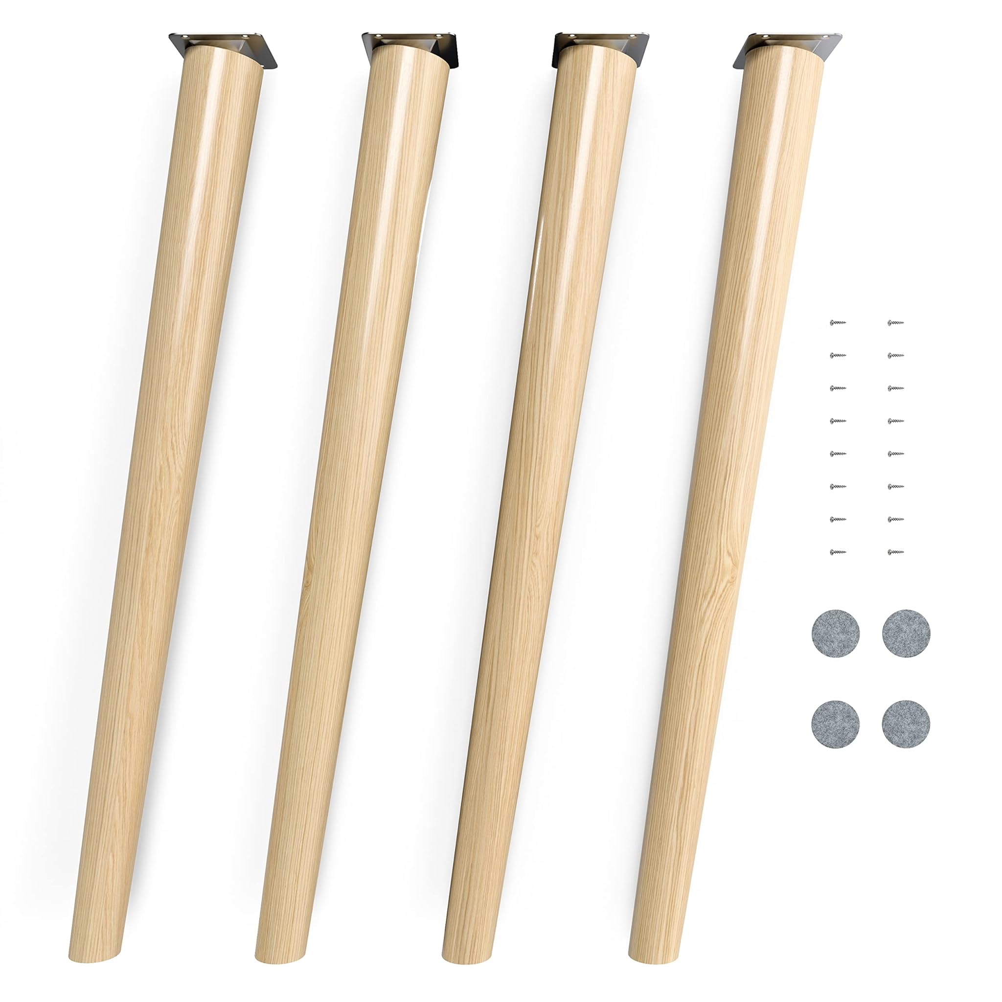 Sossai gambe per tavoli in legno di faggio oliato CLIF ROUND