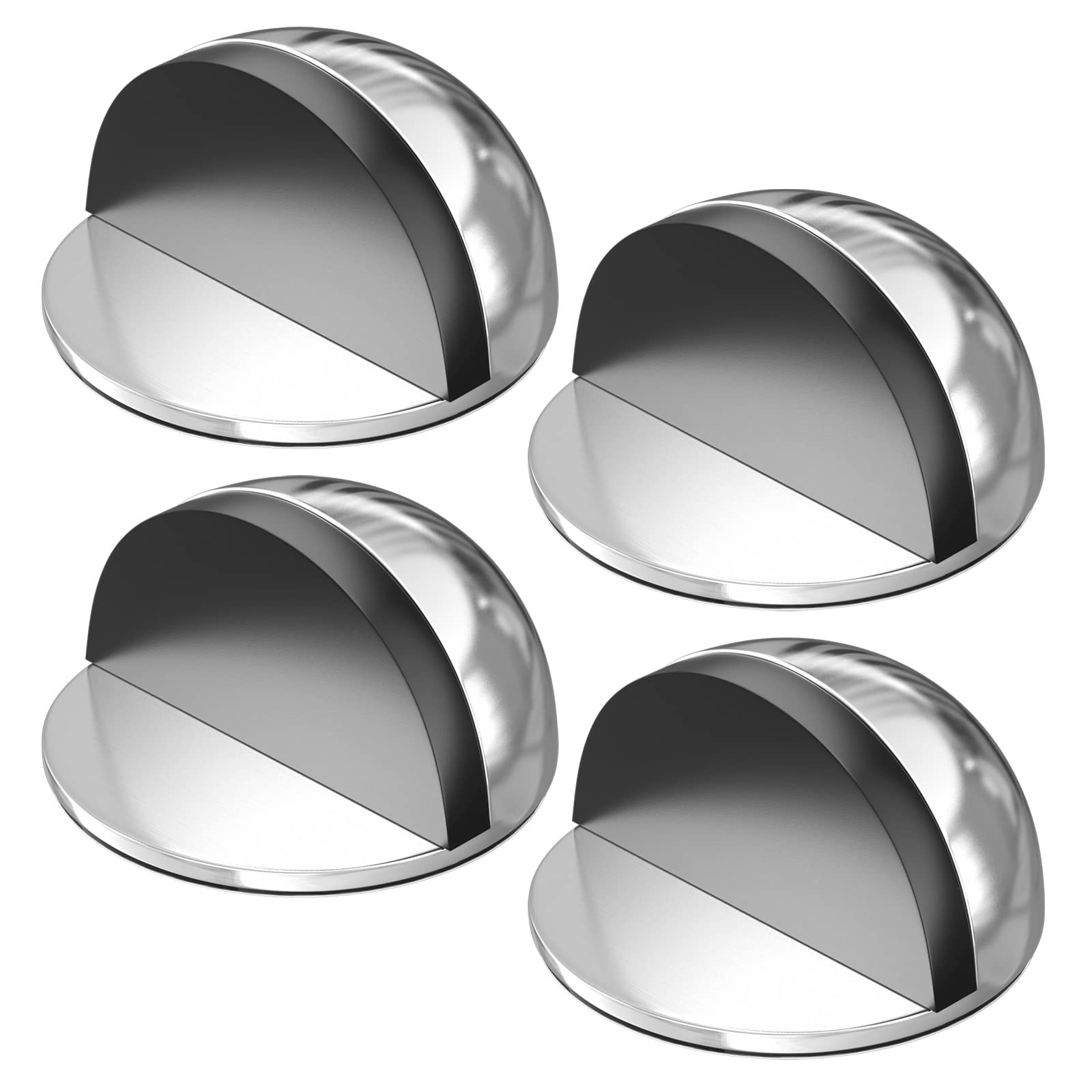 Newaner 4 Fermaporta in Acciaio Inossidabile, Argento