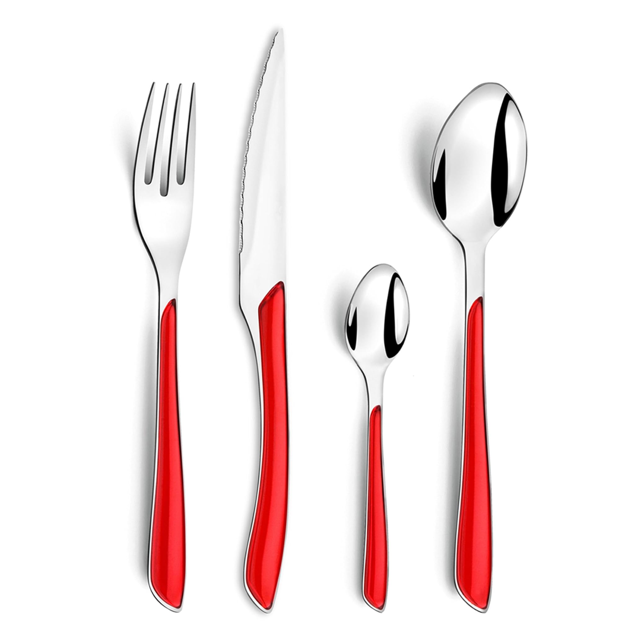Amefa Set 24 Posate Modello Eclat, Rosse