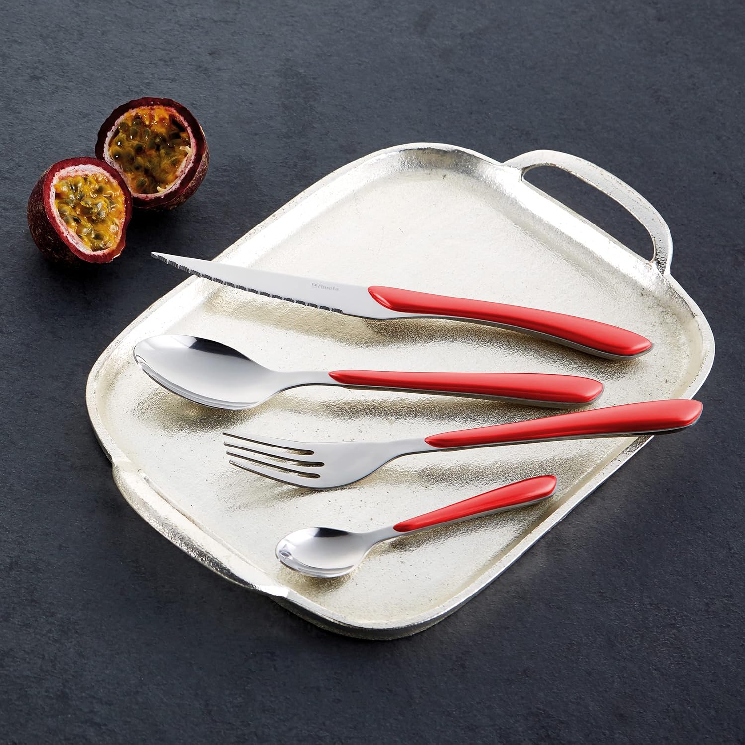 Amefa Set 24 Posate Modello Eclat, Rosse - immagine 5