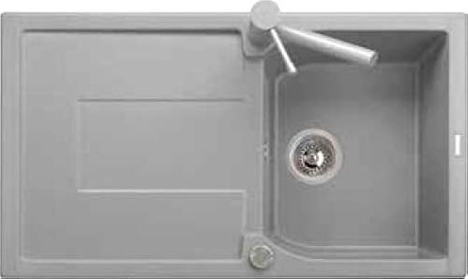 Lavello Cucina 1 Vasca con Gocciolatoio 86cm Ultragranit