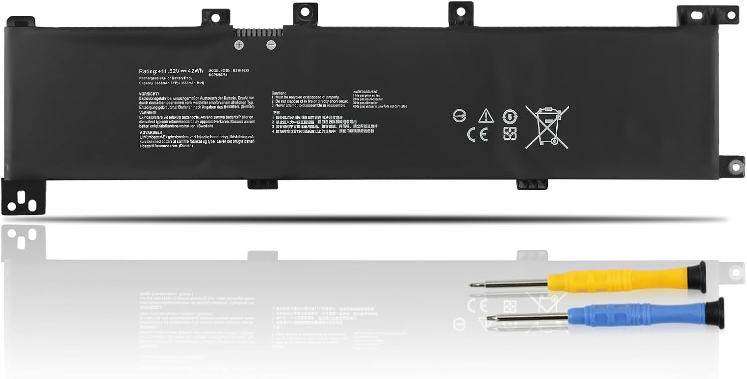 K Kyuer B31N1635 Batteria per ASUS VivoBook - immagine 1