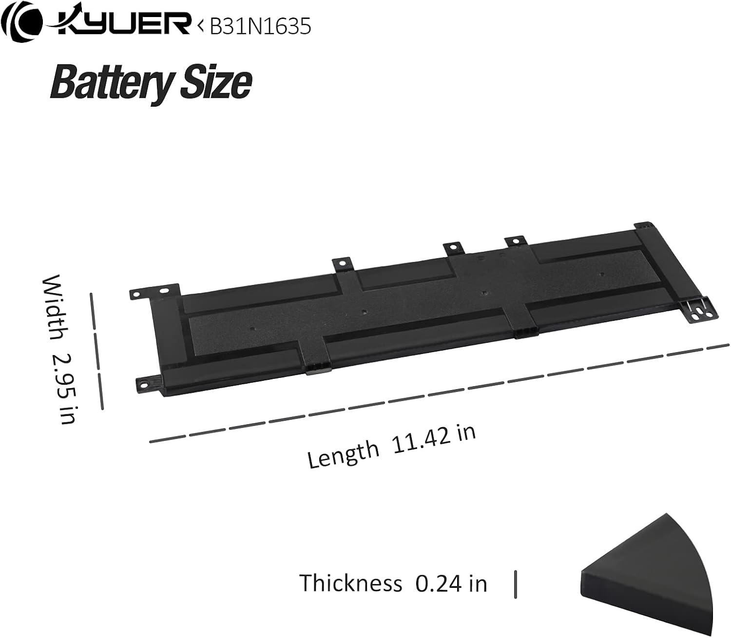 K Kyuer B31N1635 Batteria per ASUS VivoBook - immagine 5