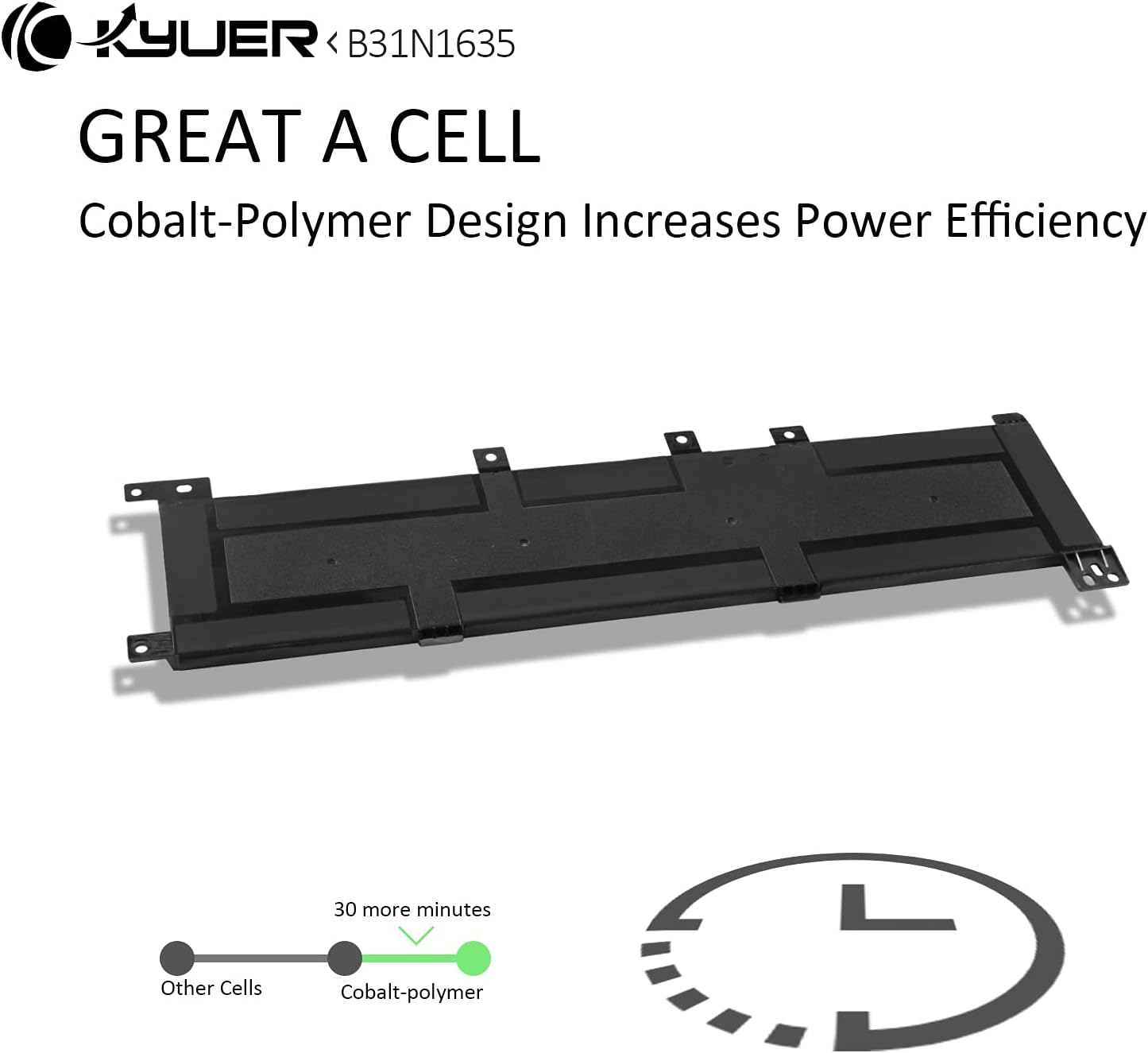 K Kyuer B31N1635 Batteria per ASUS VivoBook - immagine 7