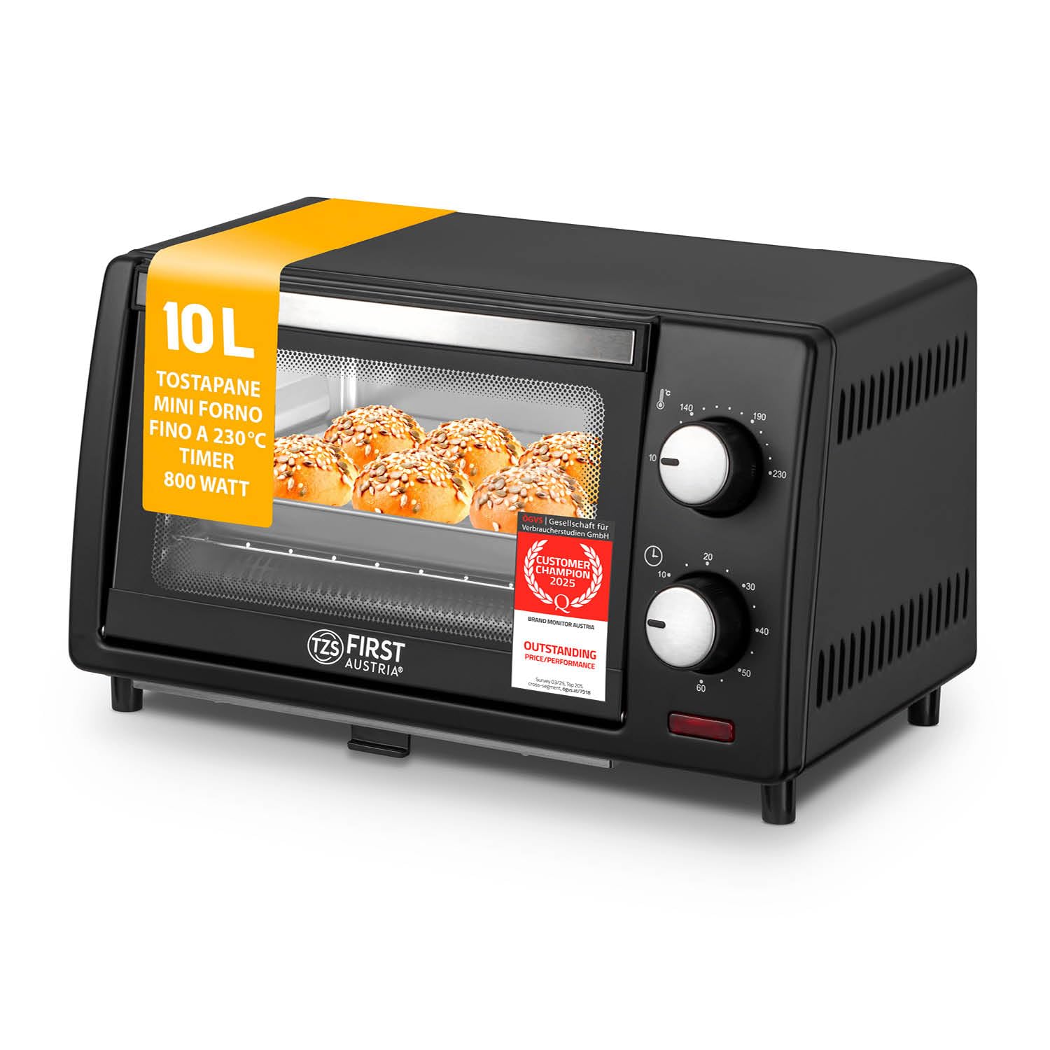 Tzs First Austria Mini Forno 10L 800W