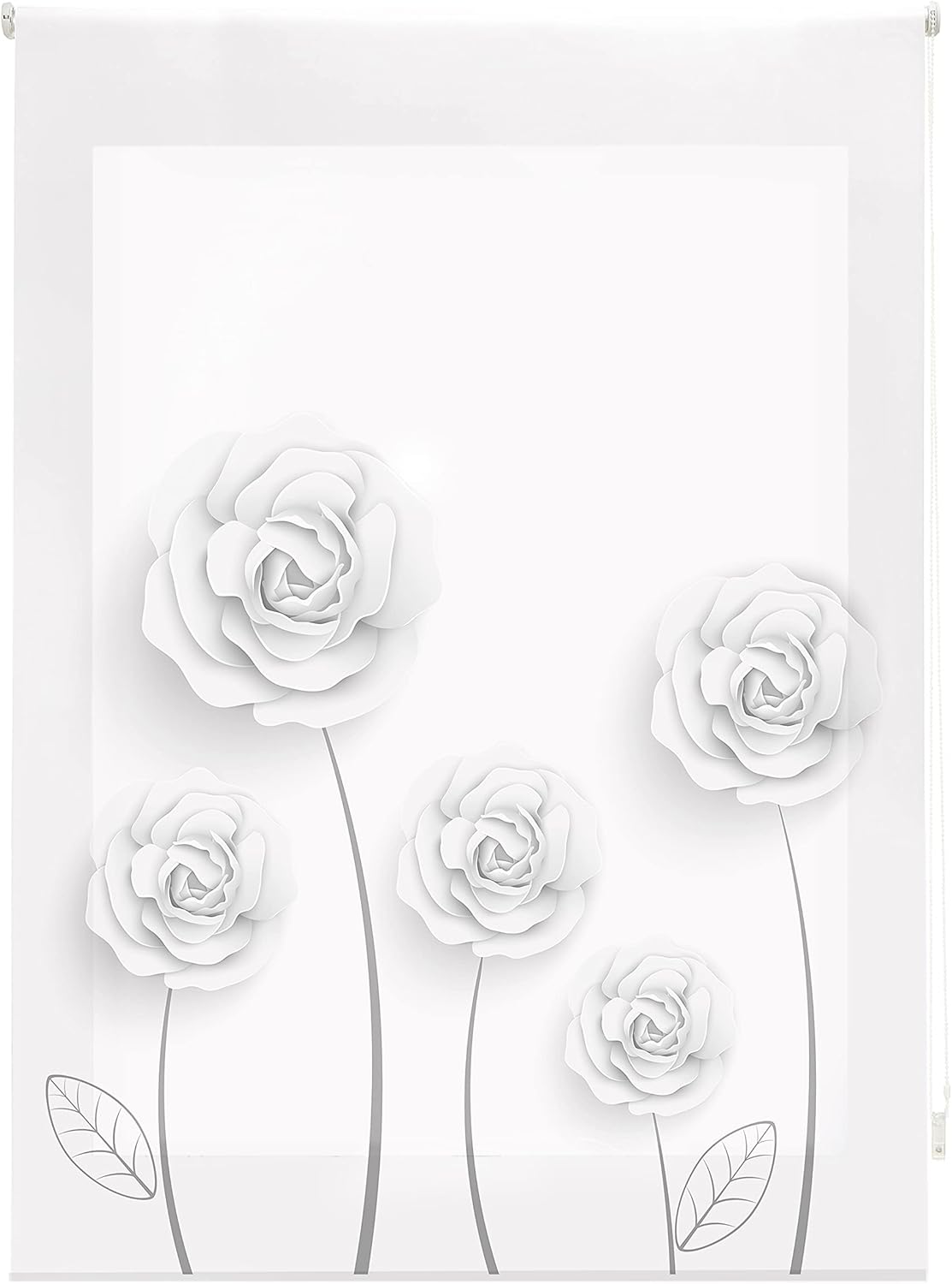 Blindecor Fiori - Tenda Avvolgibile Traslucida Garden