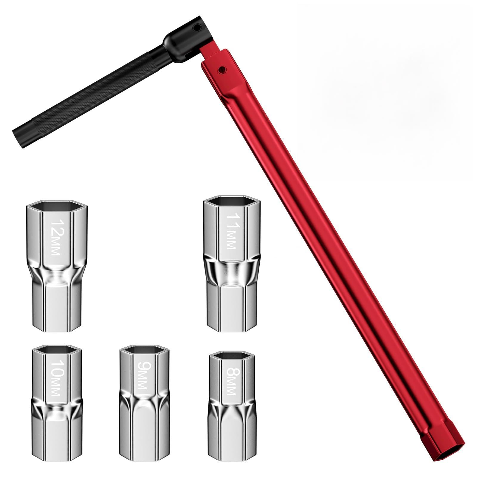 Fousenuk 13 mm Chiavi a Bussola Adattatore 8-12 mm, Chiave Rubinetto Lavello, Chiavi per Rubinetto Sottolavello, Chiave a Tubo, Utensile per L'installazione dei Rubinetti, per Lavabo, Bagno, Cucina