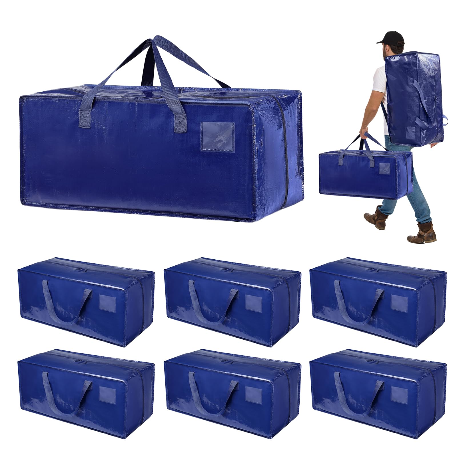 Dokeno Set 6 Borse da Trasloco Extra Large, Poliestere