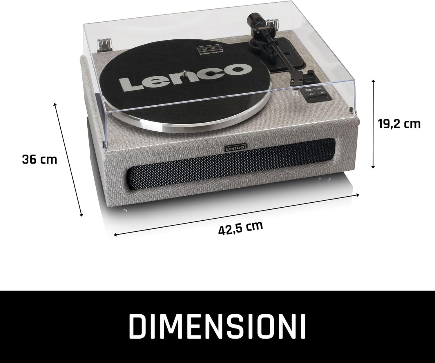 Lenco Giradischi LS-440 Bluetooth con Altoparlante 40W - immagine 7