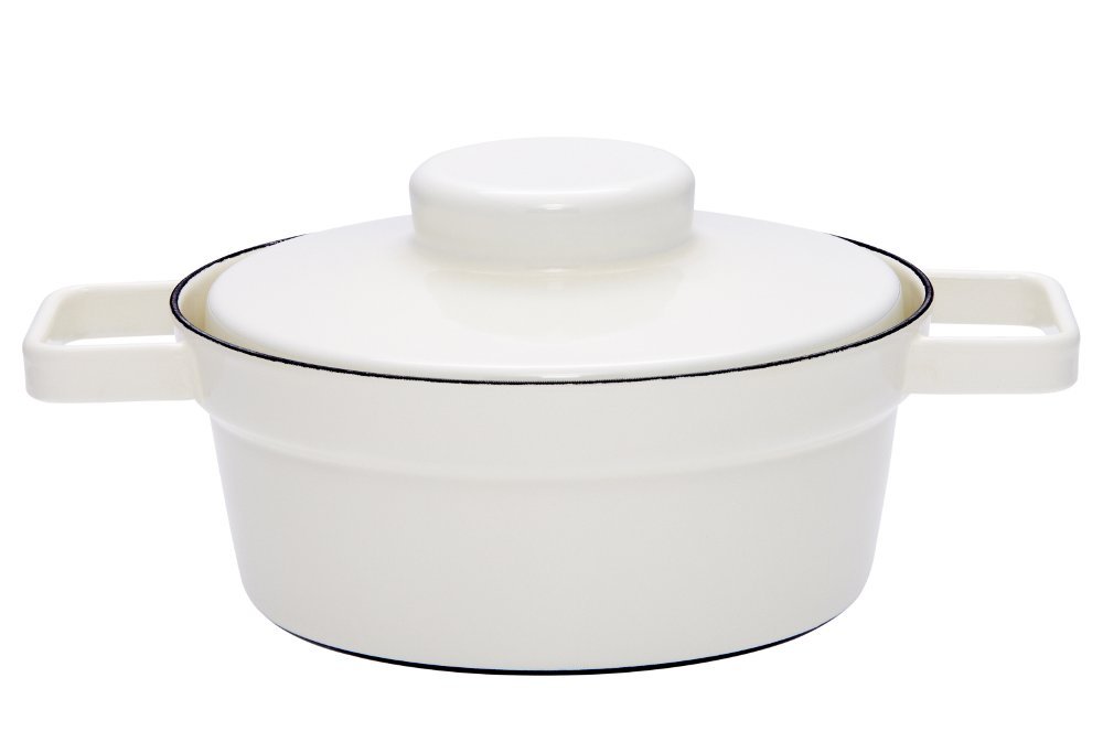 Smalto pentola aroma pentola casseruola 1.25L 20 centimetri di diametro bianco puro 125 543 (Japan import / Il pacchetto e il manuale sono scritte in giapponese)