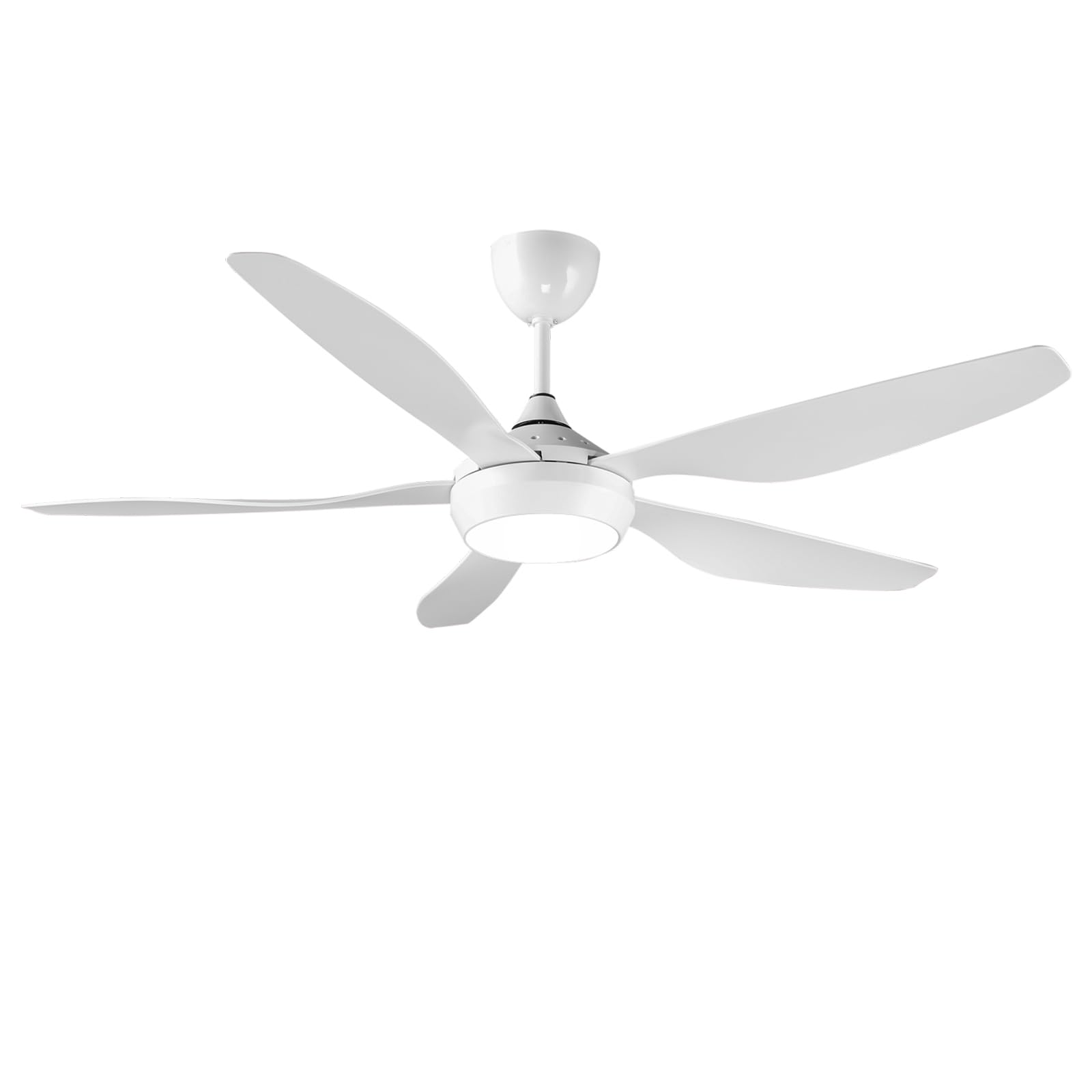 Reiga Ventilatore da Soffitto 137cm LED Dimmerabile, Bianco