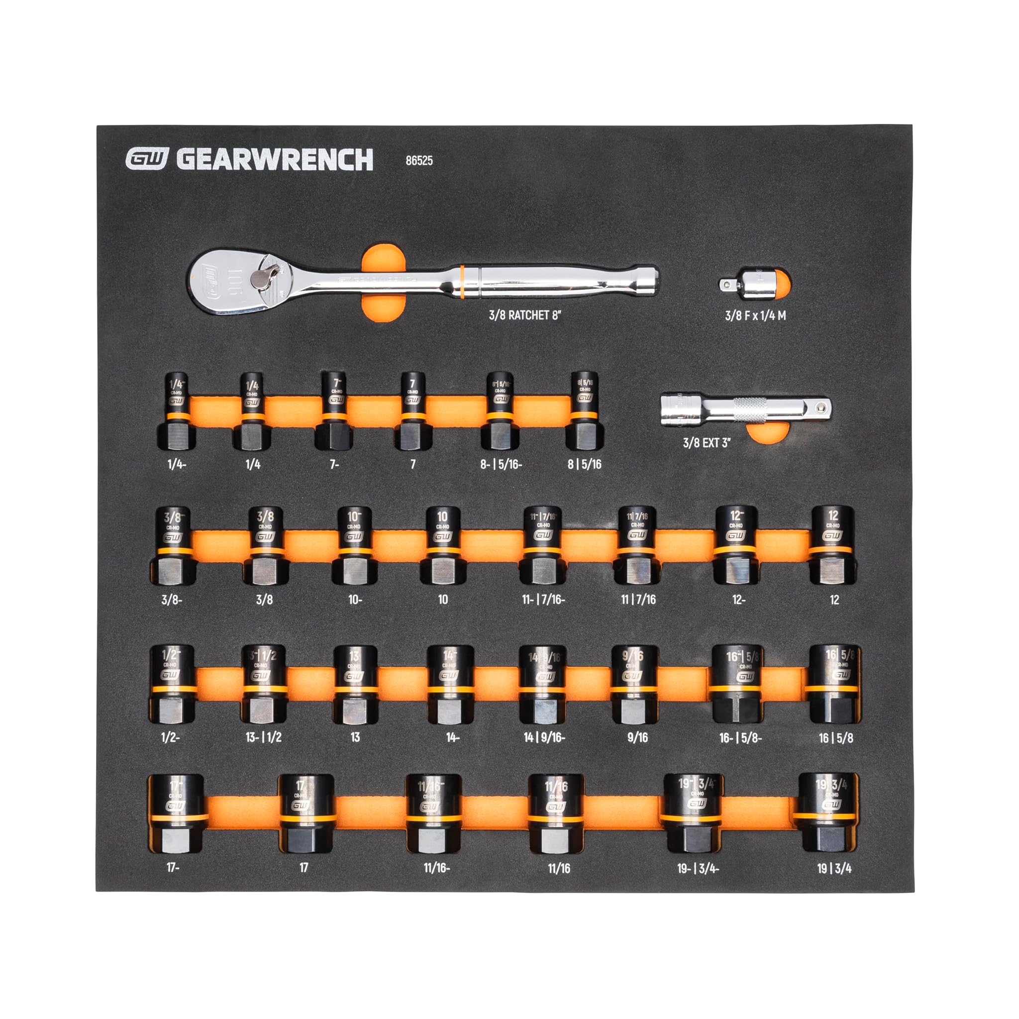 Gearwrench 86525 - Set 31 chiavi a bussola e cricchetto