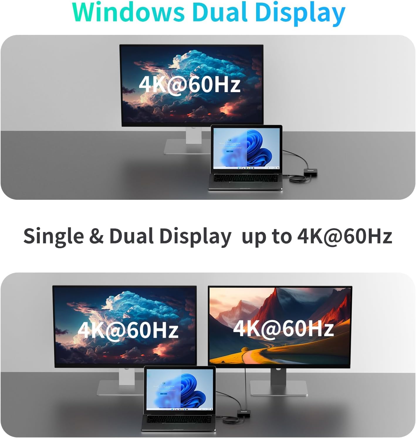 Docking Station USB-C Dual 4K 60Hz HDMI - immagine 4