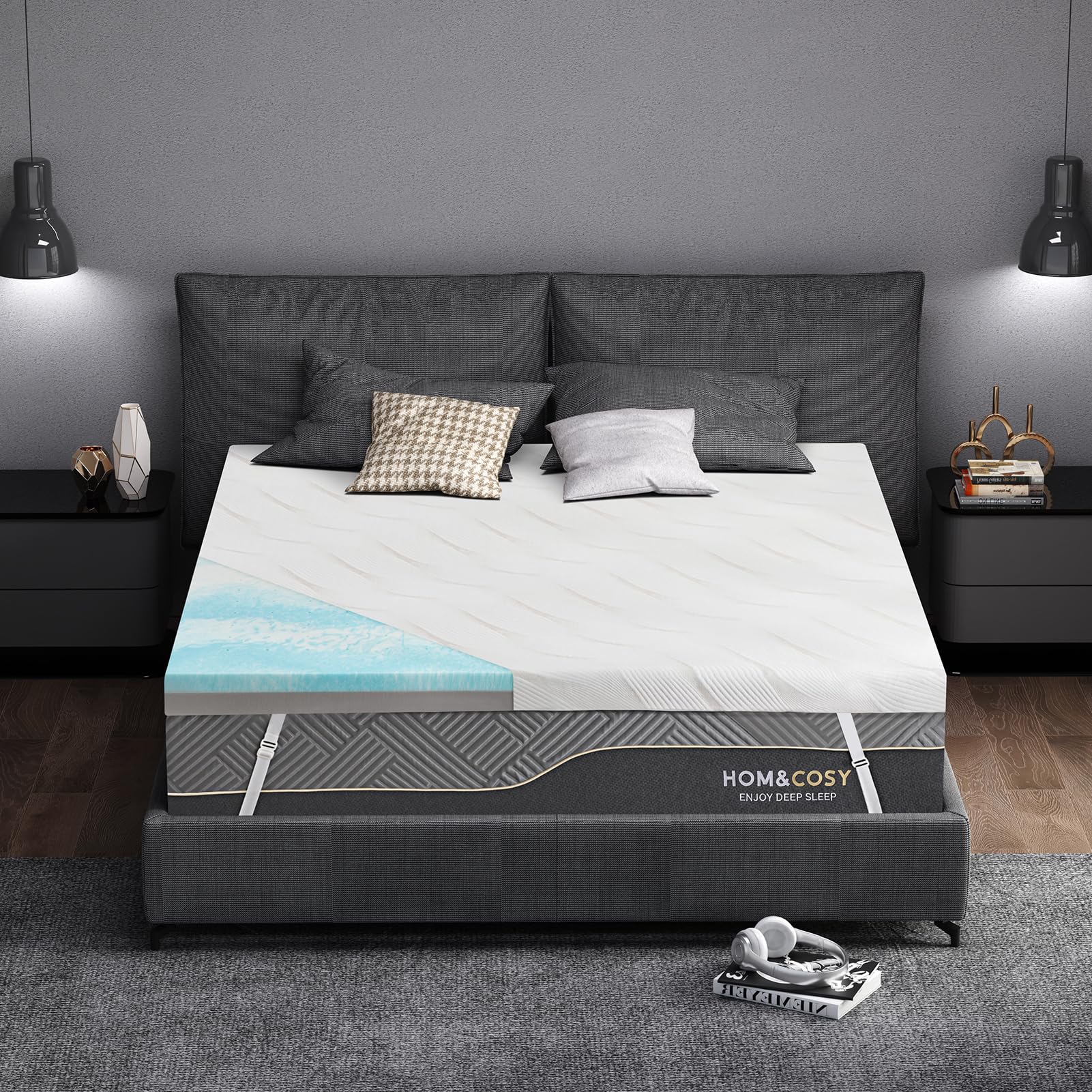 Coprimaterasso Rigido 7,6cm con Gel Rinfrescante