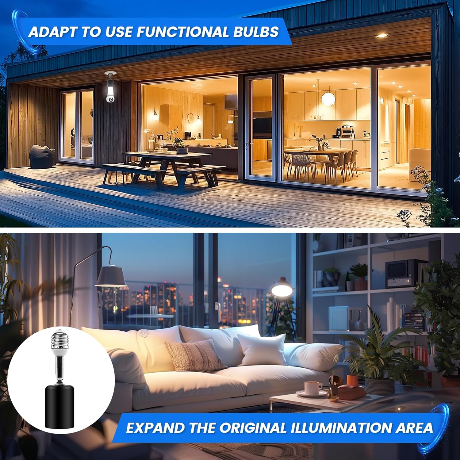 E27 Portalampada Extension - Prolunga per Presa Lampada - immagine 7