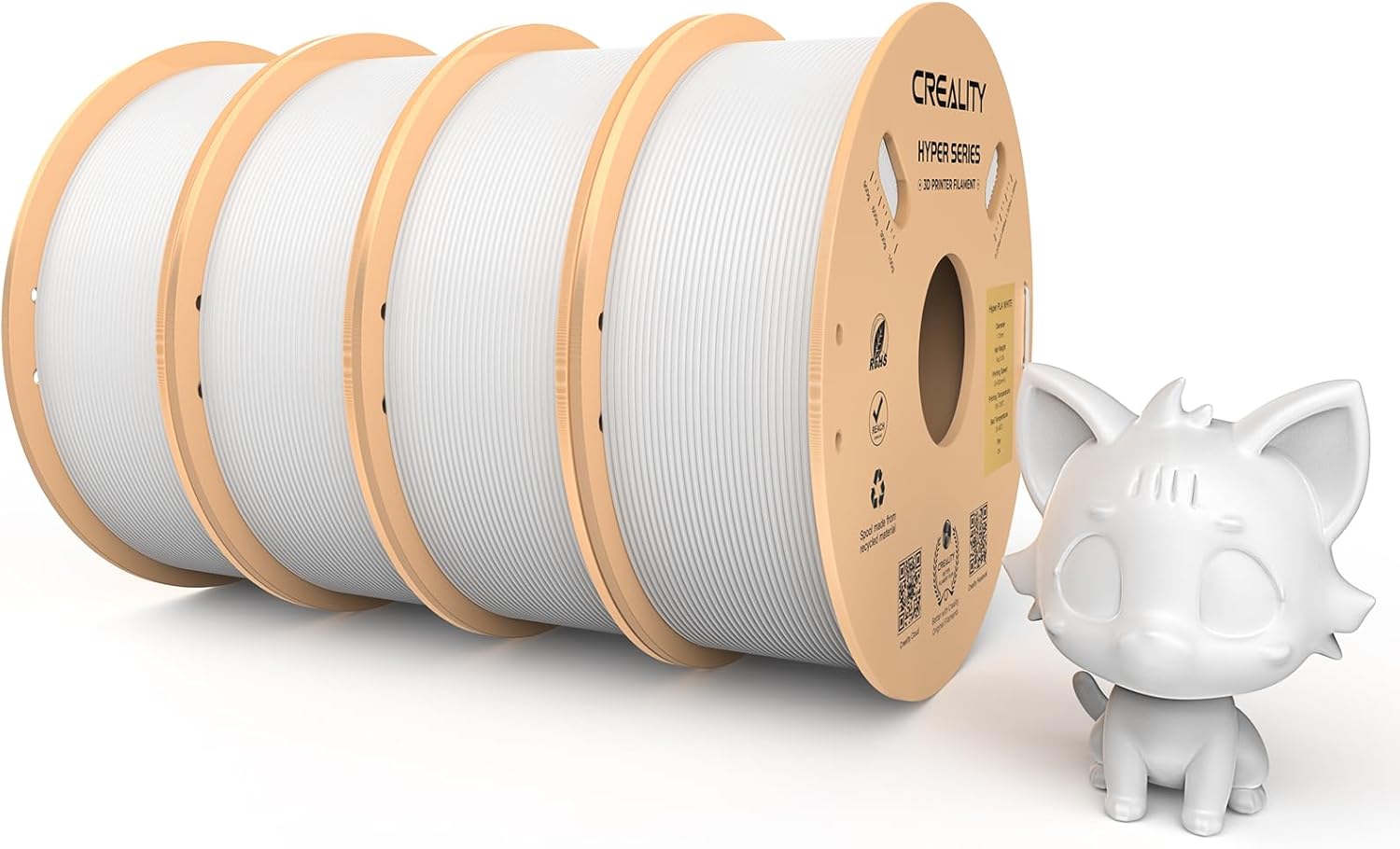 Creality Hyper PLA Filament 1.75mm - 4kg Nero - immagine 1