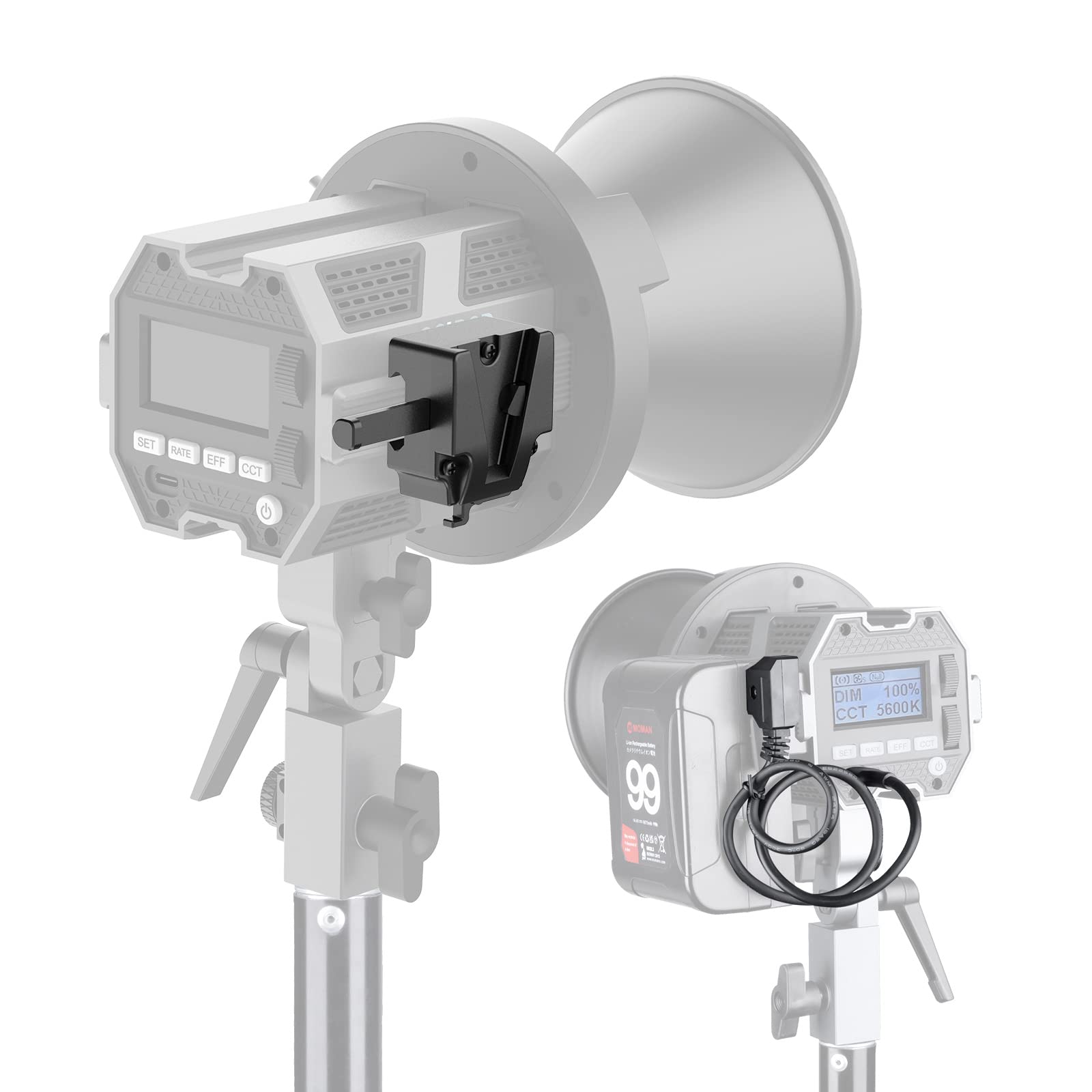 COLBOR VM2 Adattatore V-Mount con Cavo D-Tap a Tipo C