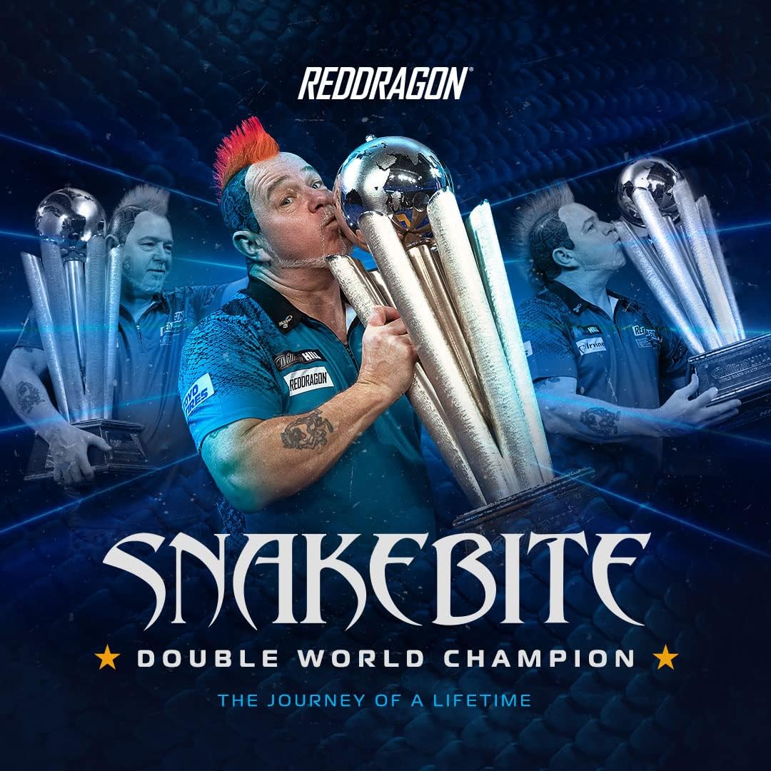 RED DRAGON Peter Wright Snakebite DWC Dartboard Surround - immagine 6