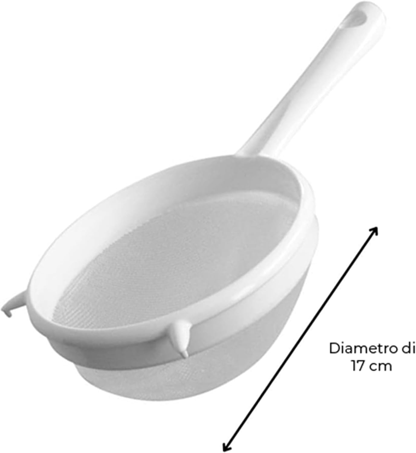 Fackelmann Colino Rete Maglia Fitta 17 cm, Bianco - immagine 2