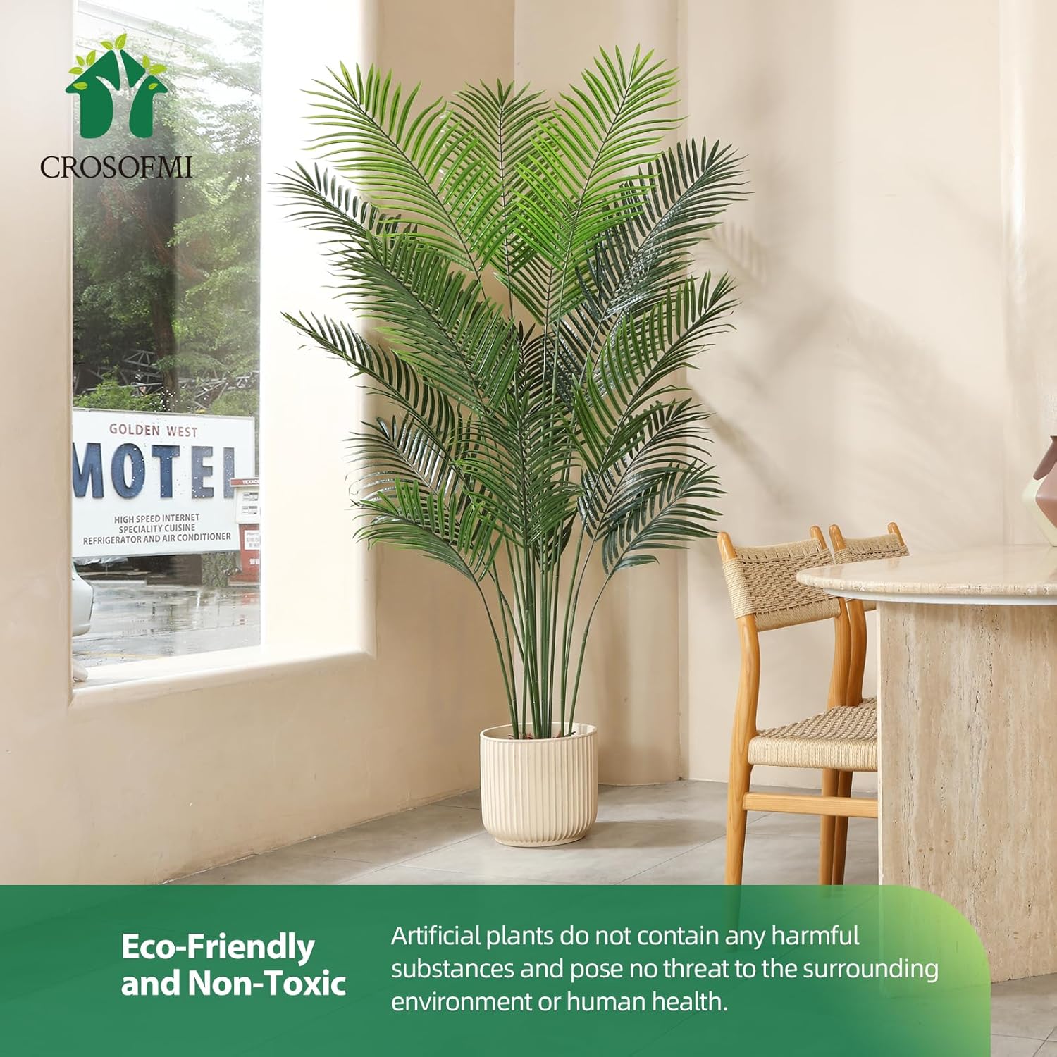 Crosofmi Pianta Finta Areca Palma 190 cm - immagine 3