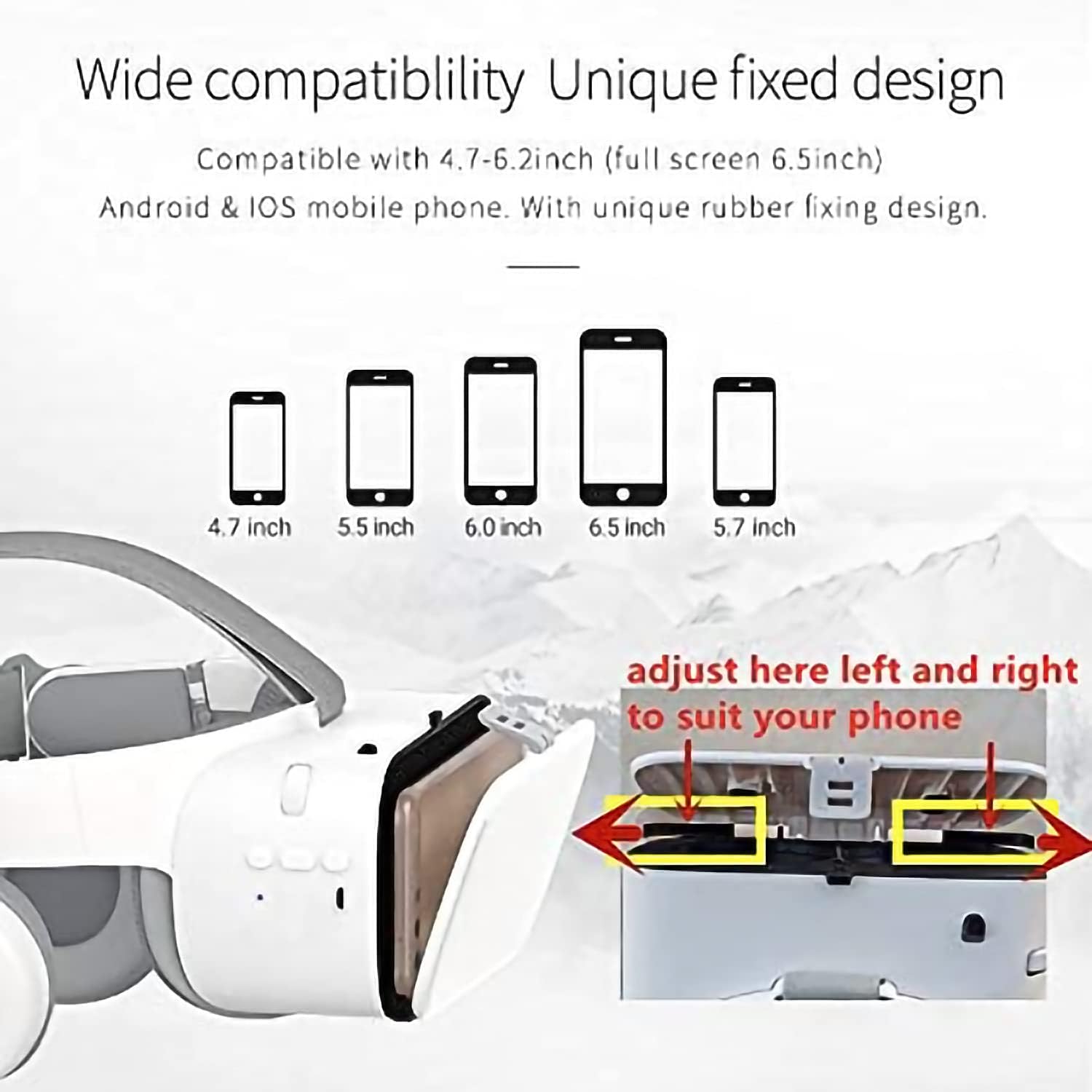 Longlu Auricolare VR Bluetooth 3D per Smartphone - immagine 6
