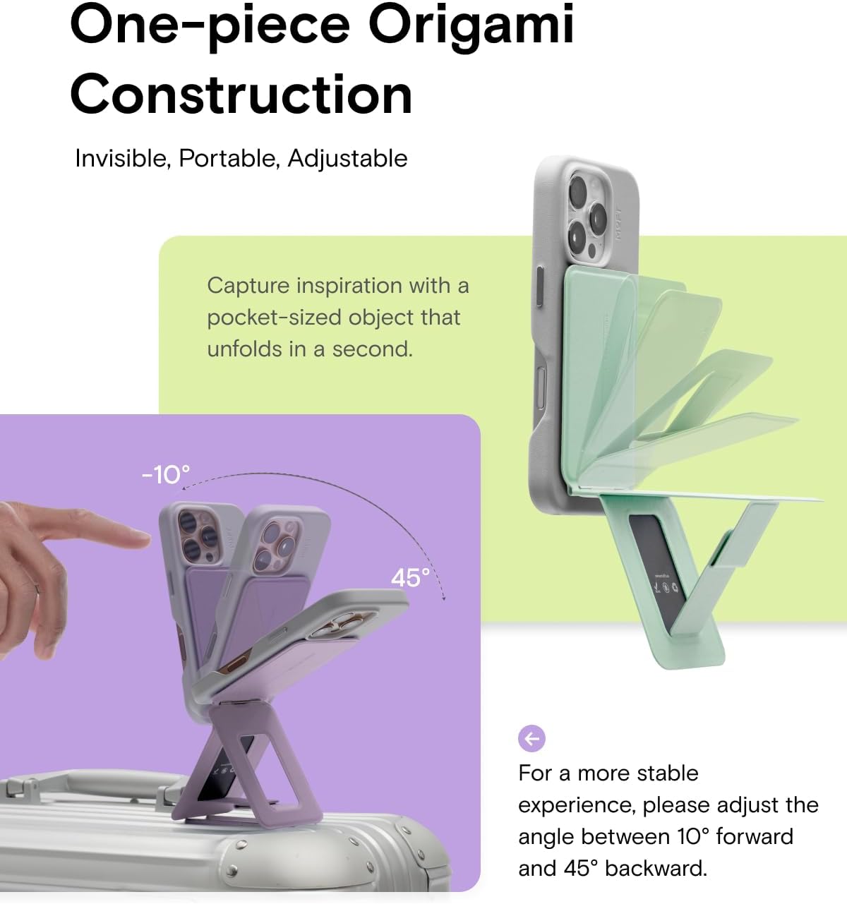 Moft Treppiede Smartphone Invisibile per iPhone - immagine 3