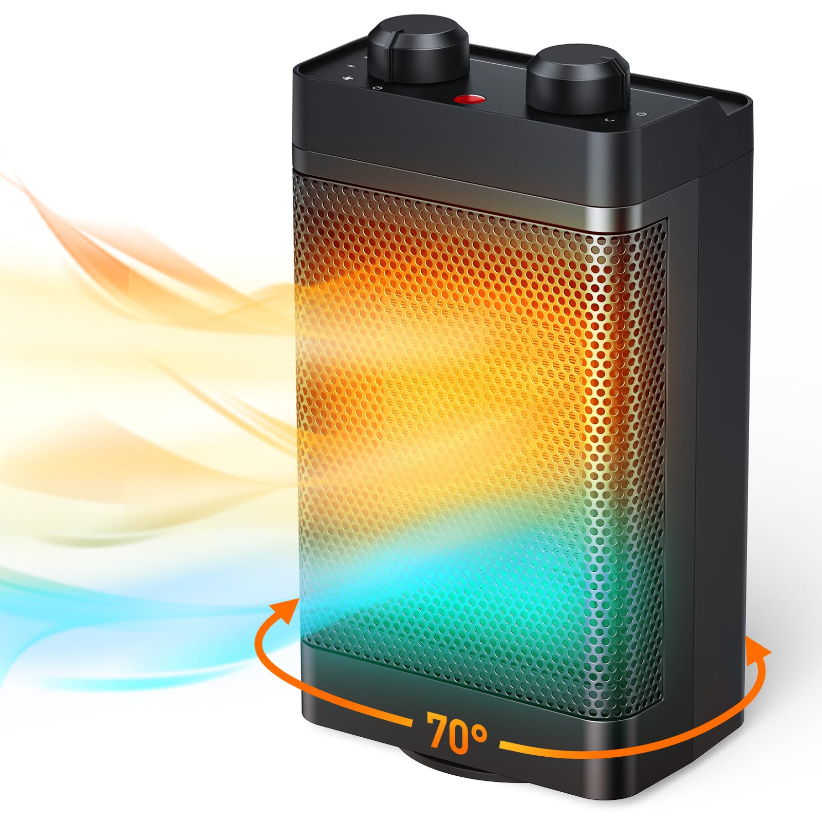 Stufetta Elettrica Basso Consumo 1500W Oscillante