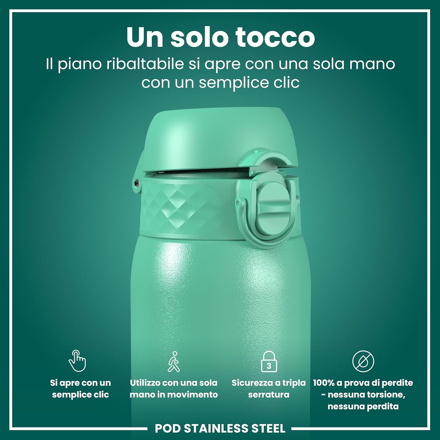 Ion8 Borraccia Inox Leggero per Bambini 400ml - immagine 3