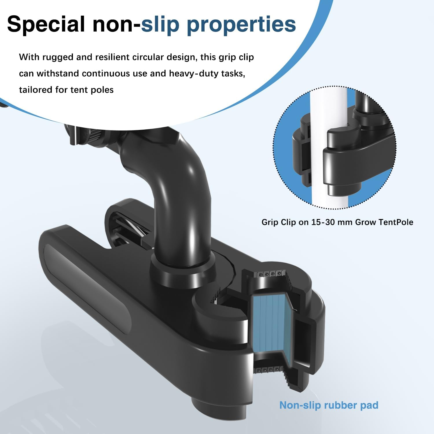 Aygrochy Ventilatore Grow 10W con Clip - immagine 4