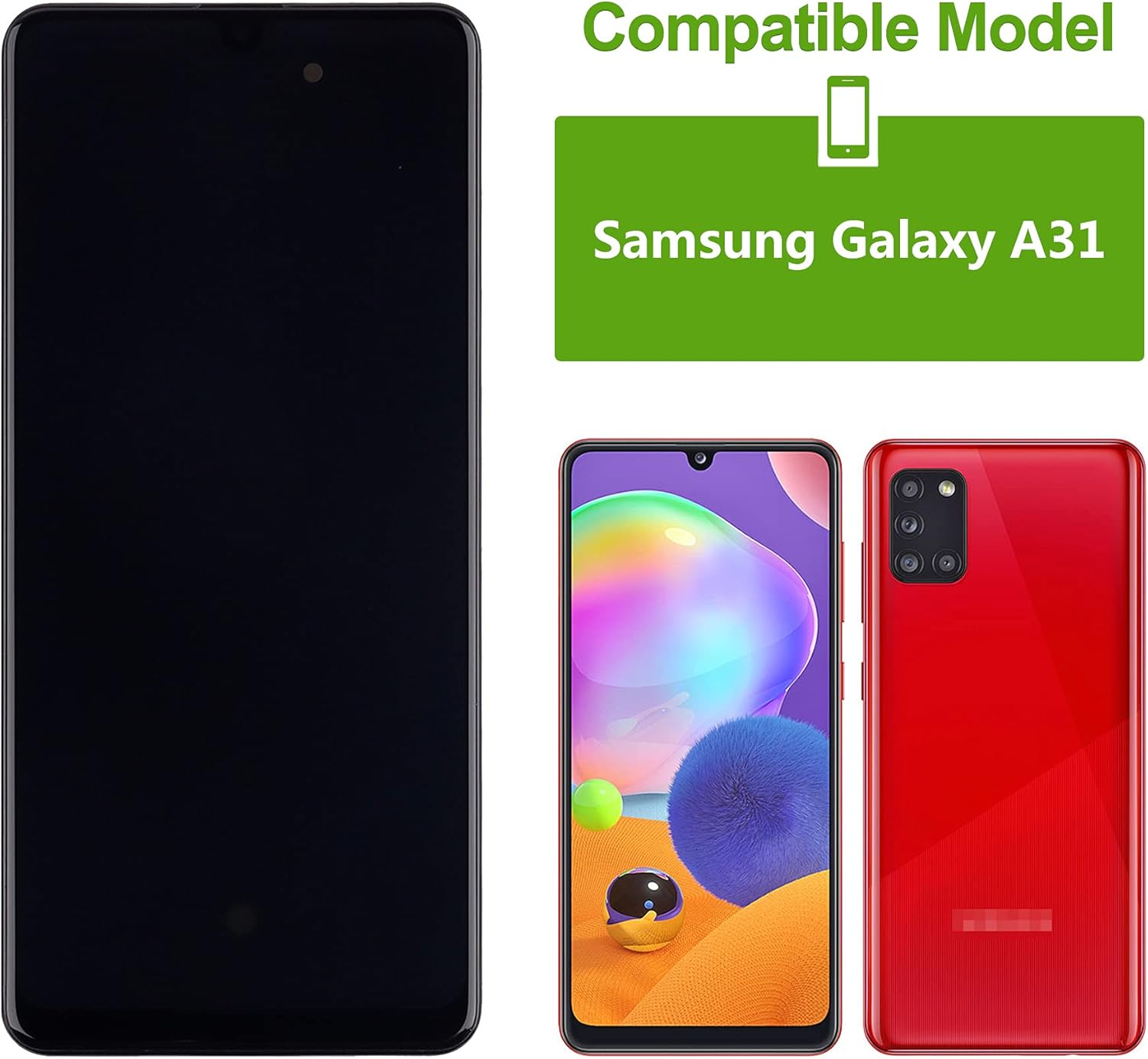 Swarking AMOLED Display LCD per Samsung Galaxy A31 - immagine 7