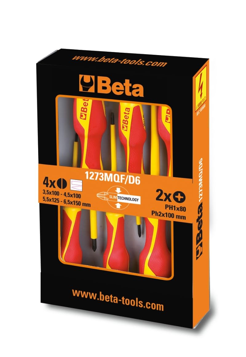 Beta 1273MQF/D6 - Serie di 6 giravite slim