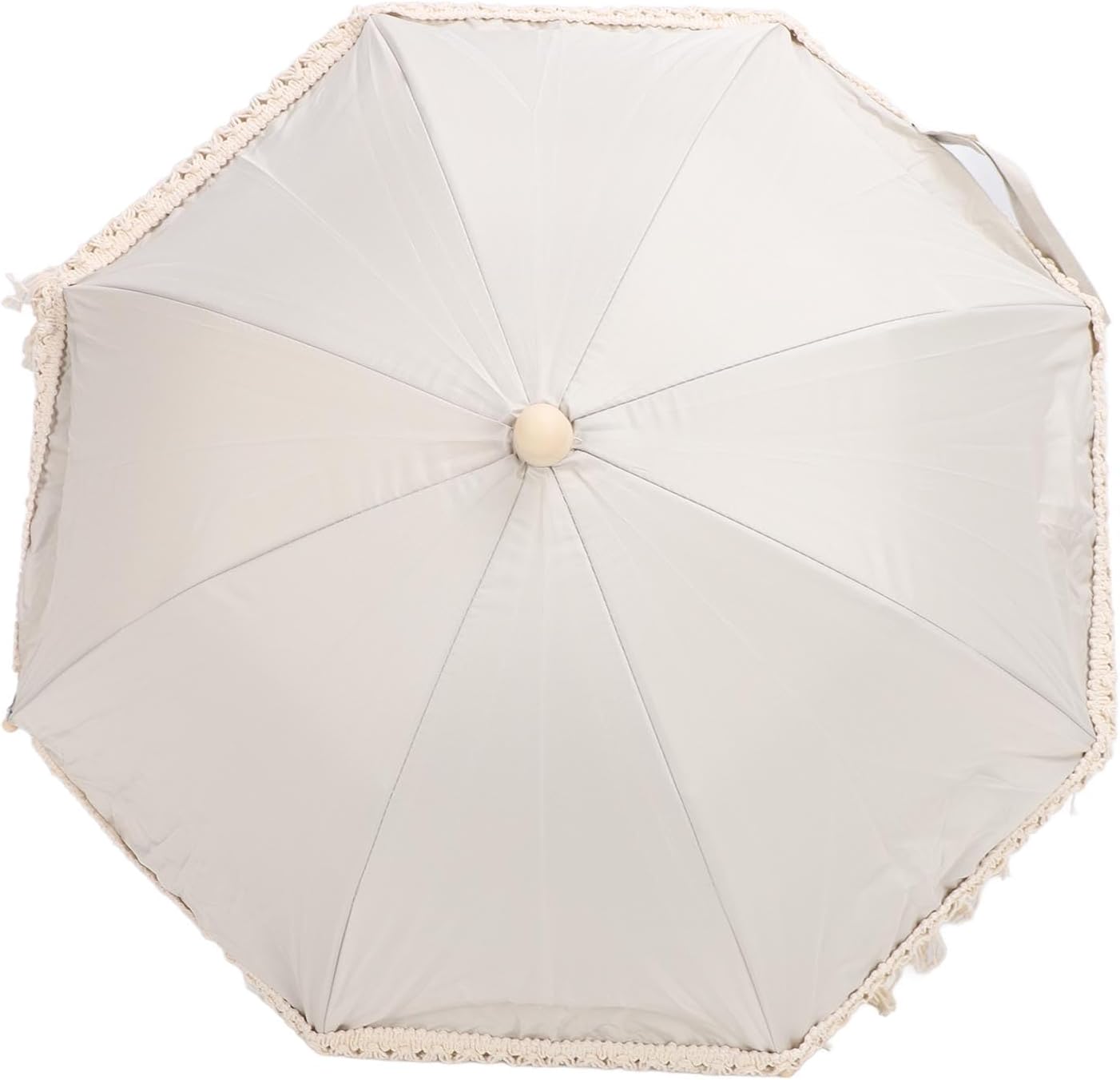 Ombrellone da Esterno per Bambini con Nappa, Beige - immagine 8