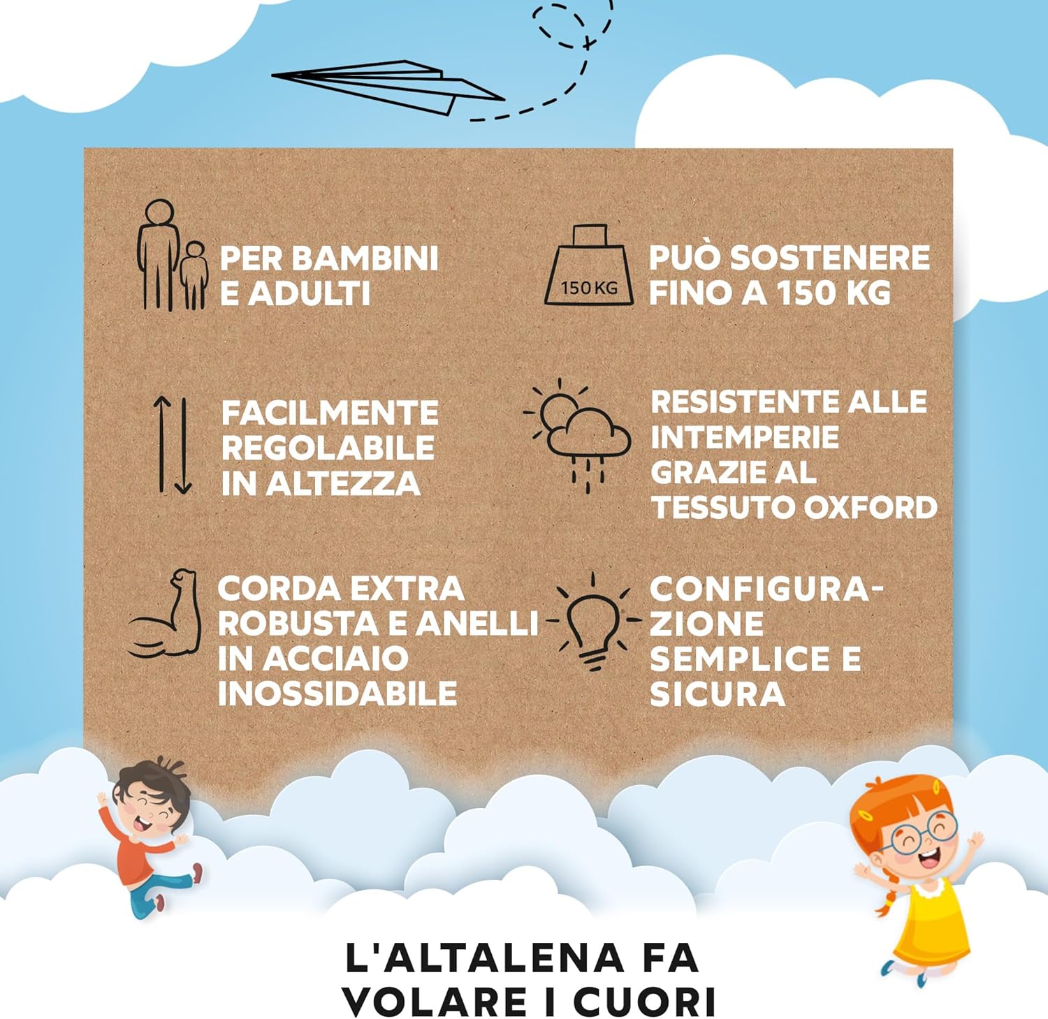 Go!elements Altalena a Nido Rotonda Ø 100 cm, Verde - immagine 6