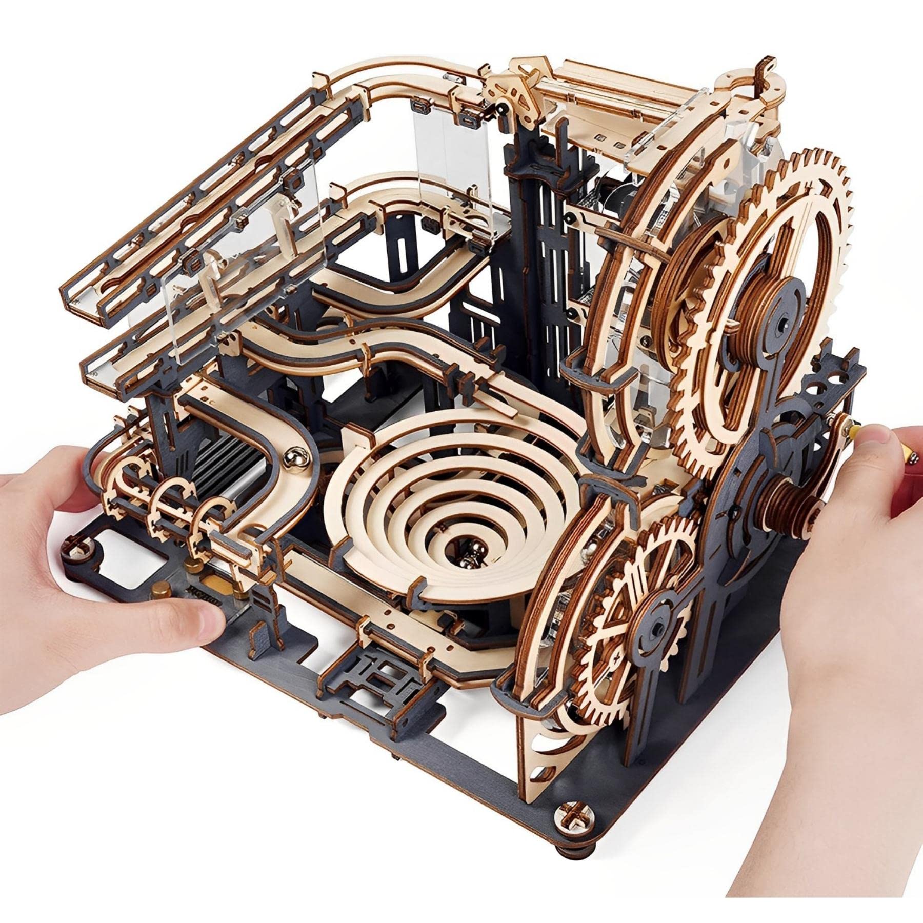 Rokr Piste da Corsa Puzzle 3D in Legno Night City