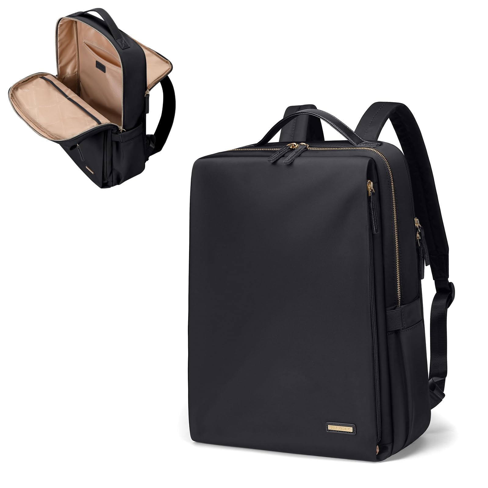 GOLF SUPAGS - Zaino Laptop Donna 14 Pollici, Nero