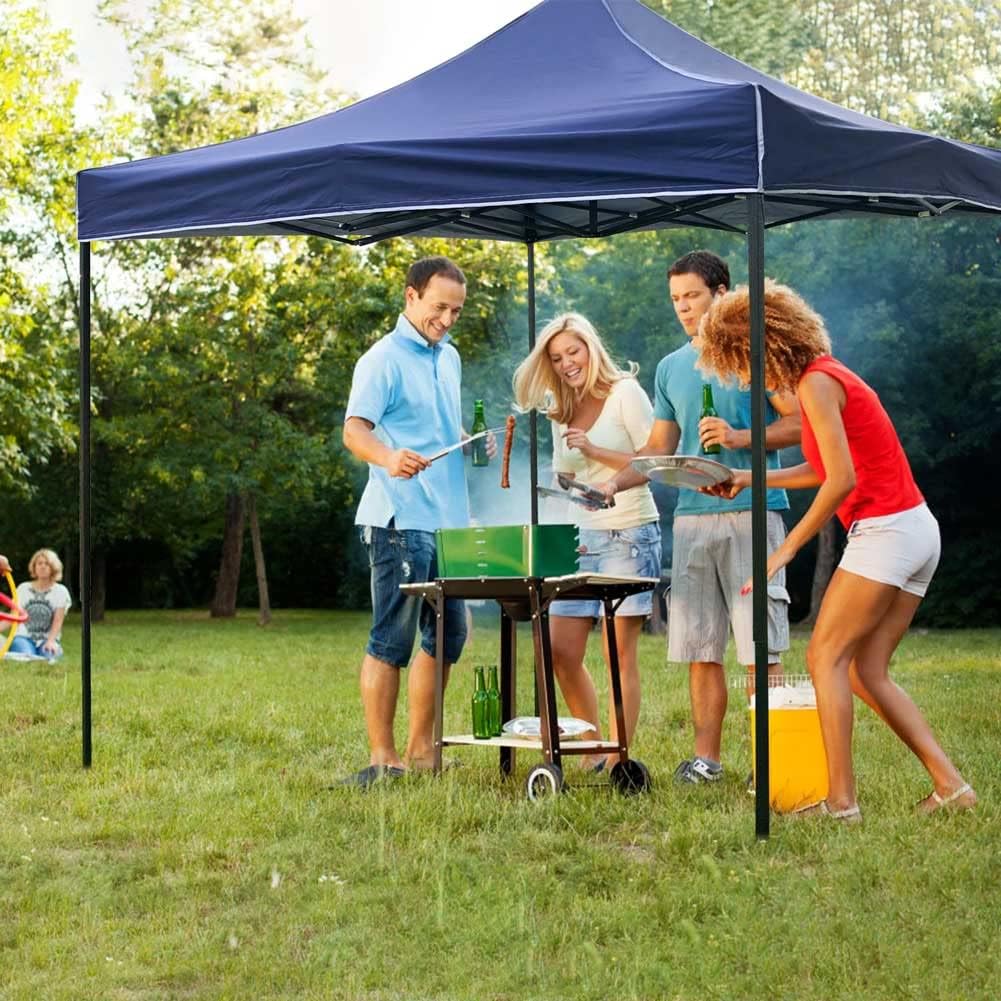Bakaji Gazebo Pieghevole 3x3 Metri, Blu - immagine 2