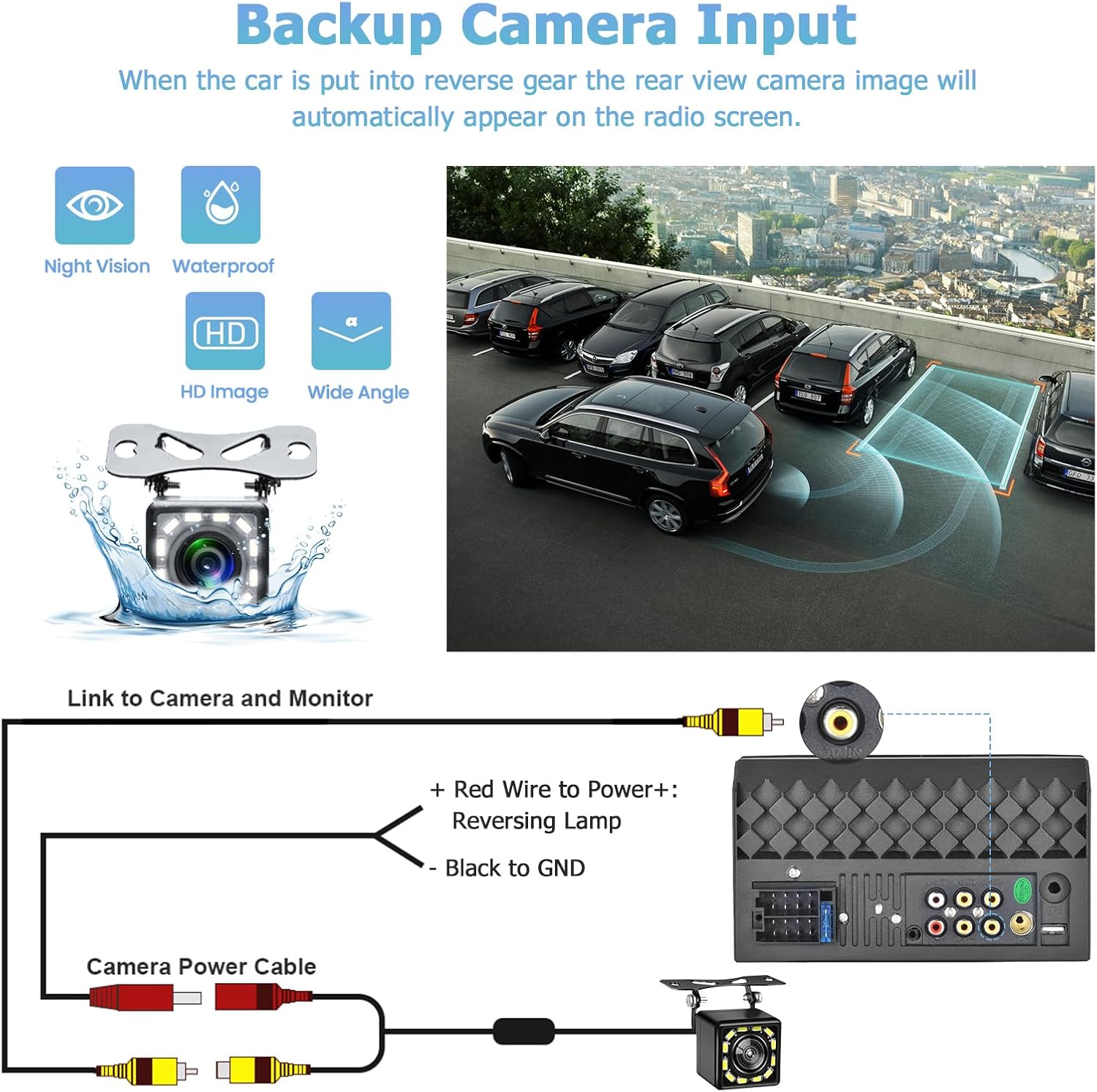 Hikity Autoradio 2 Din 7" Touchscreen con Carplay/Android Auto - immagine 4