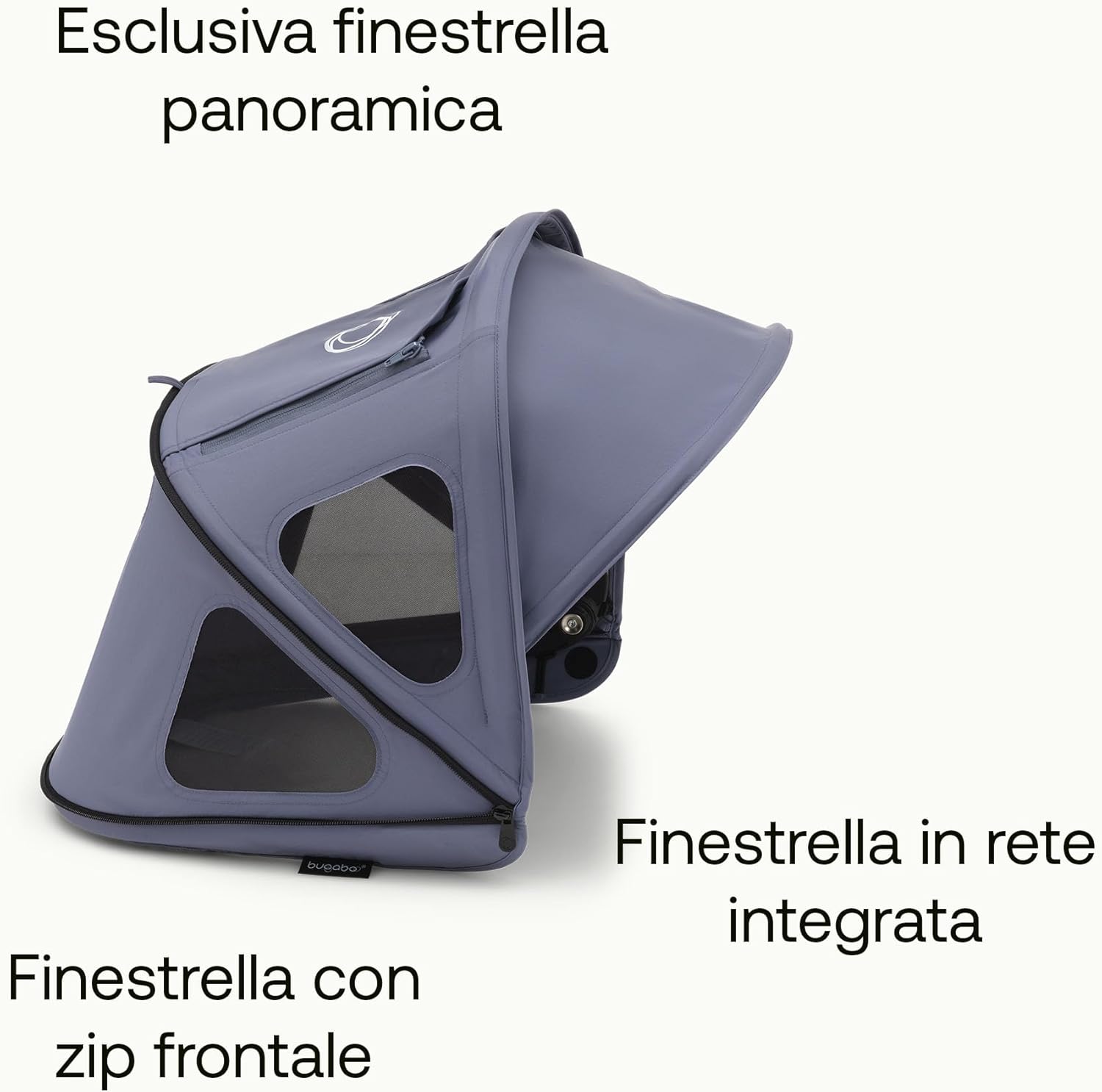 Bugaboo Dragonfly Cappottina Breezy, Seaside Blue - immagine 6