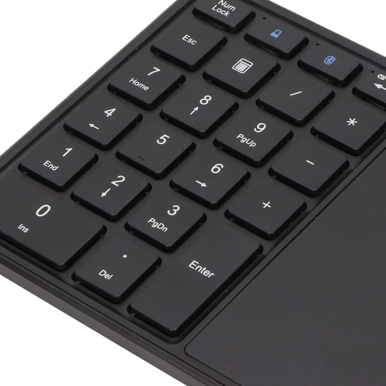 Tastierino Numerico Wireless 2 in 1 con Touchpad, Nero - immagine 6
