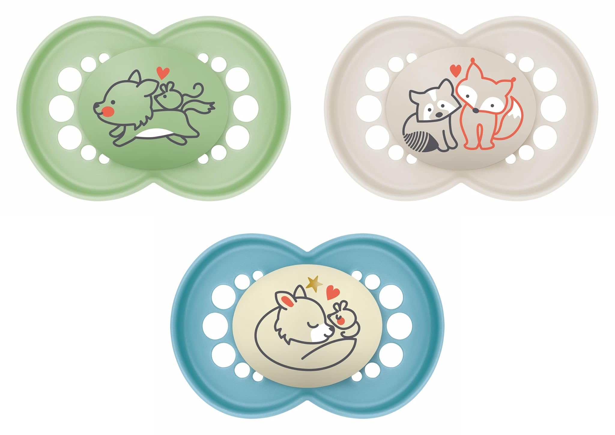 Mam Set Ciucci Original Day & Night 6+ Mesi (3 Pezzi), Blu