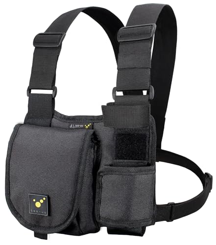 tee-uu CHEST MOLLE - Radiotermica, Nero