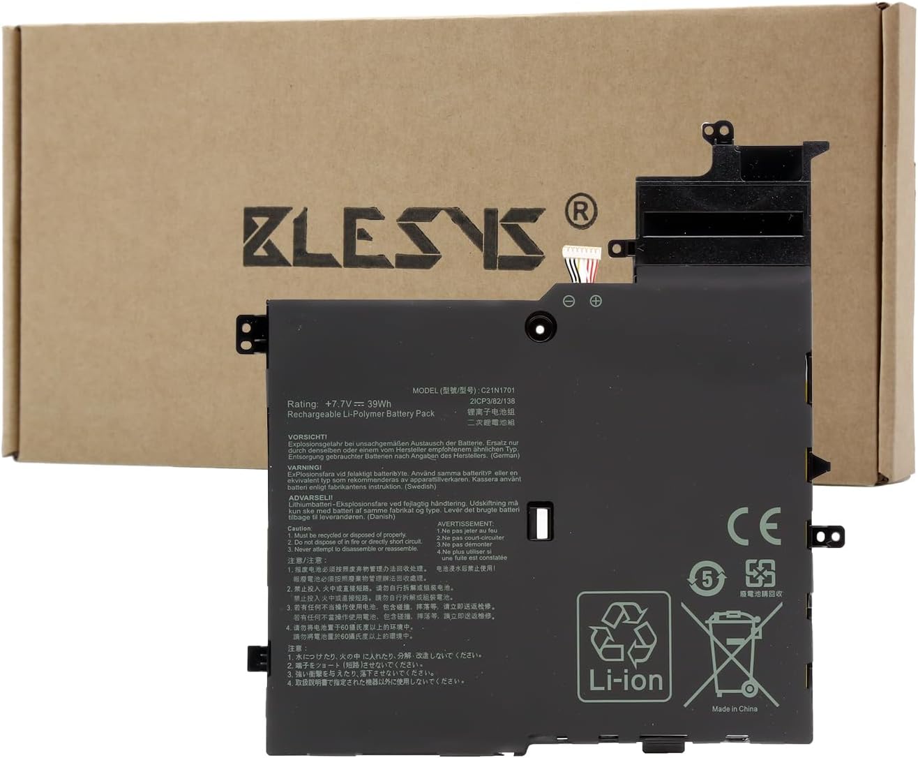 Blesys Batteria C21N1701 per ASUS Vivobook S14 S406U - immagine 1