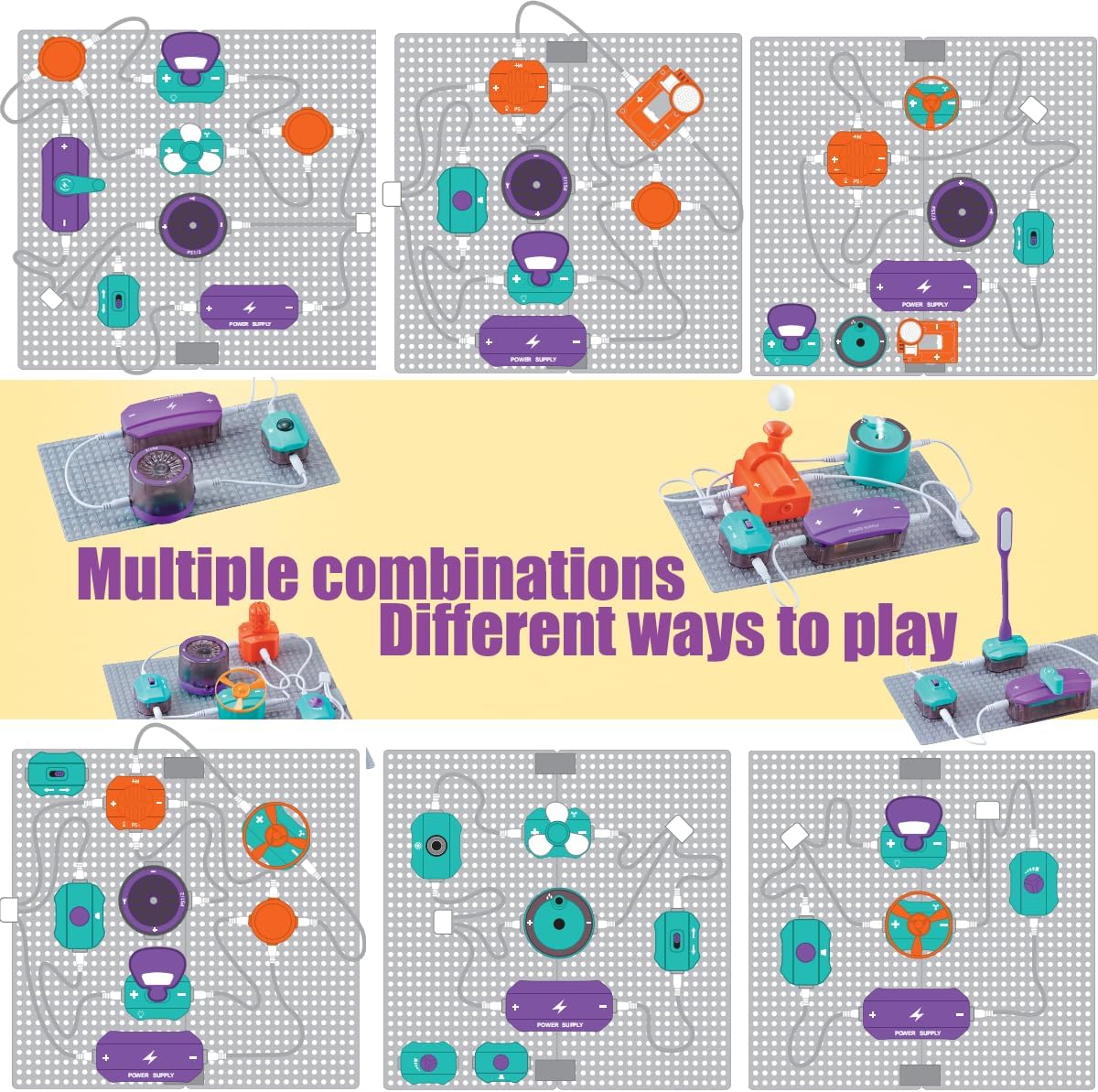 Set Circuiti Elettronici con 45 Blocchi e 101 Esperimenti - immagine 2