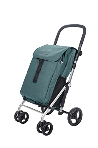 Carlett Lett470 CLASSIC family - Carrello Spesa 4 Ruote, Verde