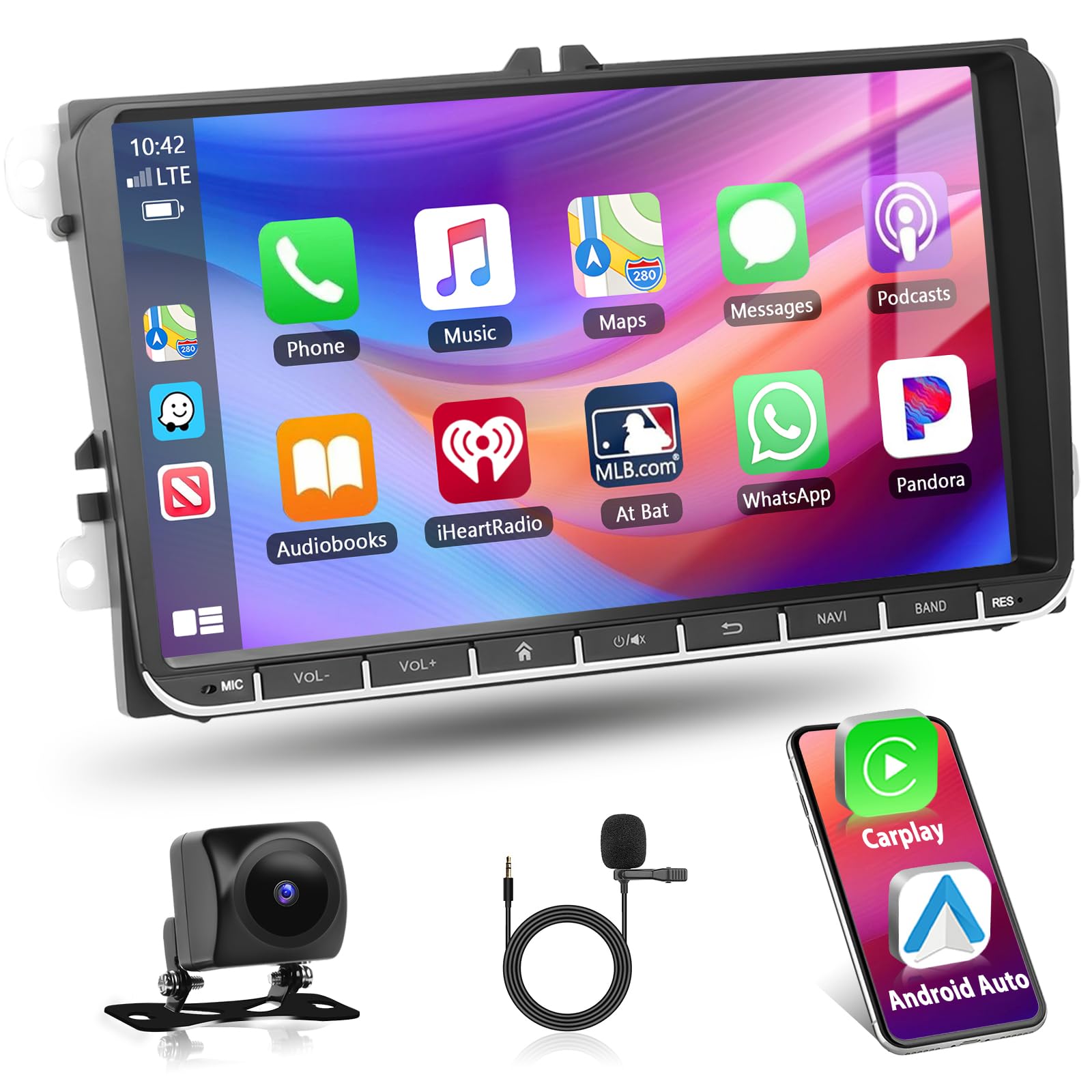 Motorsi Autoradio Carplay per VW Passat Golf MK5 MK6 JETTA