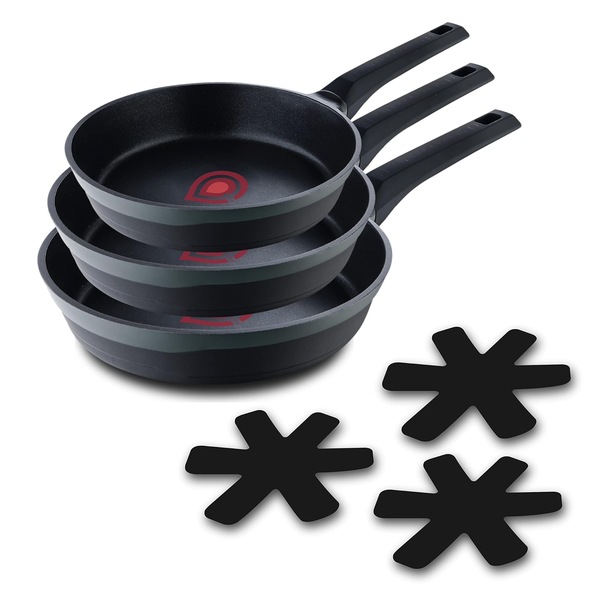 Masterpro Gastro Reeco - Set 3 Padelle 20, 24, 28 cm