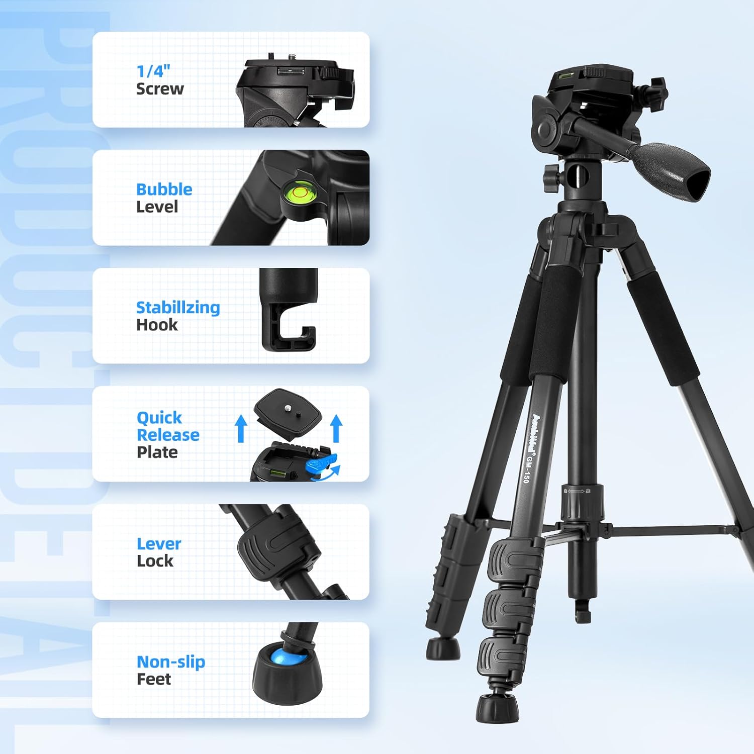 Ambitful Treppiede Professionale 157,5cm in Alluminio - immagine 7