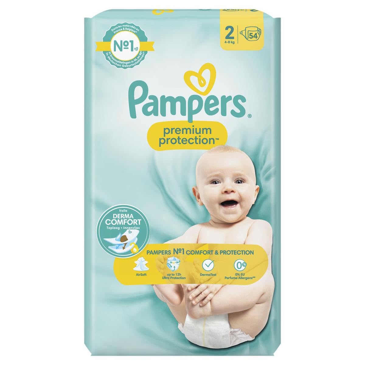 Pampers Pampers Premium protezione T2, confezione da 54